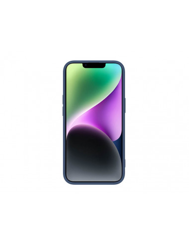Husă Nillkin iPhone 14, CamShield Silky Silicone, Albastru