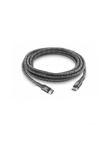 Кабель для зарядки и передачи данных Cellularline Long Cable, USB Type-C/USB Type-C, 2,5м, Чёрный