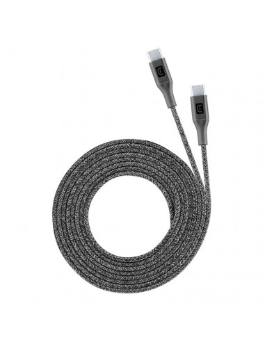 Cablu de încărcare și date Cellularline Long Cable, USB Type-C/USB Type-C, 2,5m, Negru