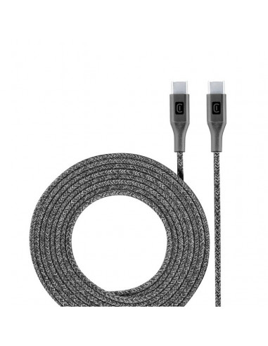Cablu de încărcare și date Cellularline Long Cable, USB Type-C/USB Type-C, 2,5m, Negru