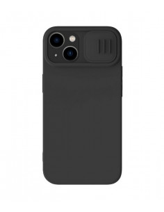 Husă Nillkin iPhone 14 CamShield Silky Magnetic Silicone, Negru