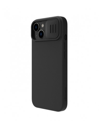 Чехол Nillkin iPhone 14 CamShield Silky Magnetic Silicone, Чёрный