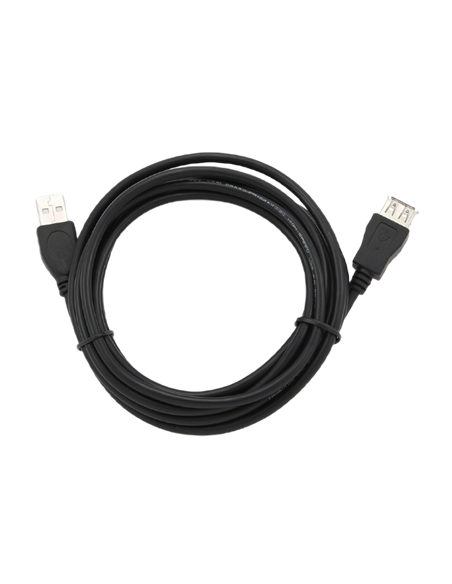 Cablu prelungitor Gembird CCF-USB2-AMAF-10, USB Type-A (F)/USB Type-A (M), 3m, Negru