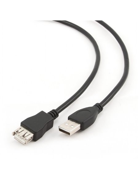 Cablu prelungitor Gembird CCF-USB2-AMAF-10, USB Type-A (F)/USB Type-A (M), 3m, Negru