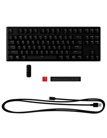 Клавиатура HyperX Alloy Origins Core PBT, Проводное, Чёрный