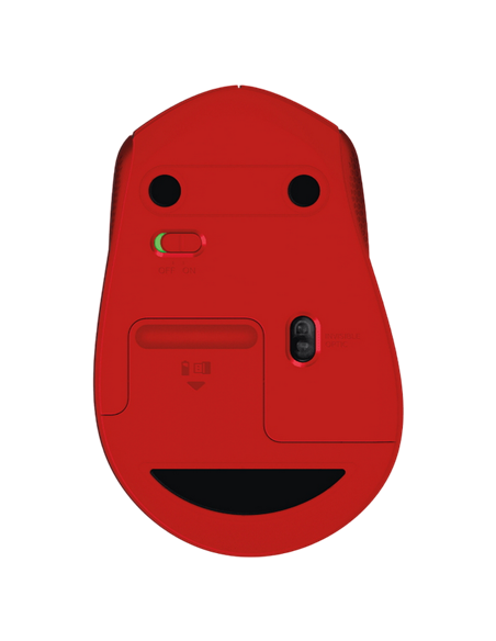 Беcпроводная мышь Logitech M330 Silent Plus, Красный