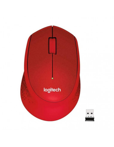 Mouse Wireless Logitech M330 Silent Plus, Roșu