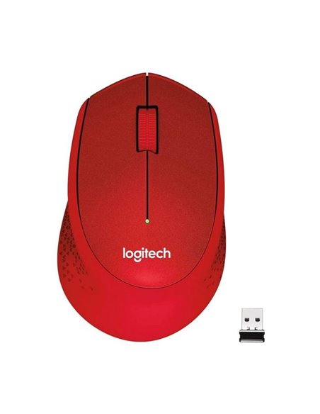 Беcпроводная мышь Logitech M330 Silent Plus, Красный