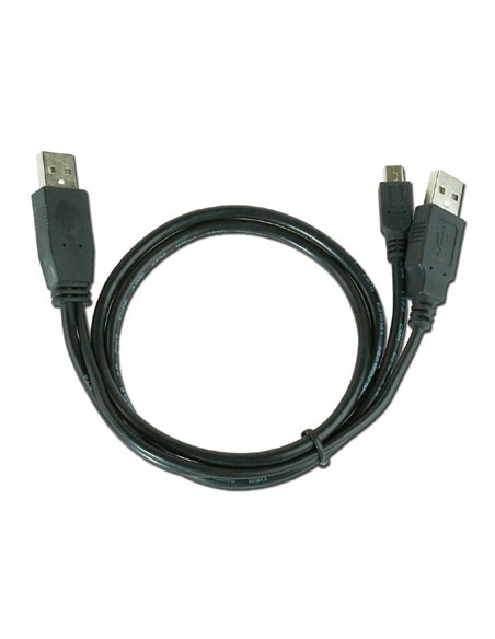 Cablu de încărcare și date Cablexpert CCP-USB22-AM5P-3, 2 х USB 2.0/Mini-USB, 0,9 m, Negru Cablu de încărcare și date Cablexpert CCP-USB22-AM5P-3, 2 х USB 2.0/Mini-USB, 0,9 m, Negru