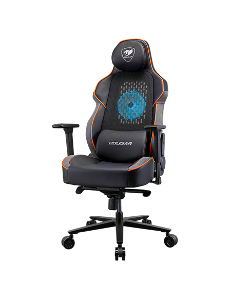 Scaun Gaming Cougar NxSys AERO, PU Piele, Negru | Portocaliu