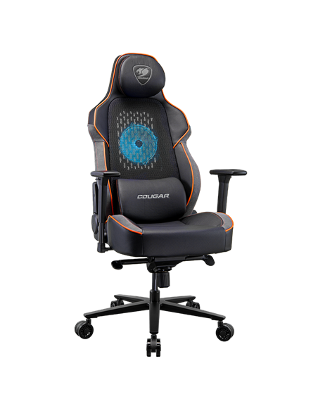 Scaun Gaming Cougar NxSys AERO, PU Piele, Negru | Portocaliu
