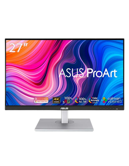 27" Монитор ASUS PA278CV, IPS 2560x1440 WQHD, Чёрный | Серебристый