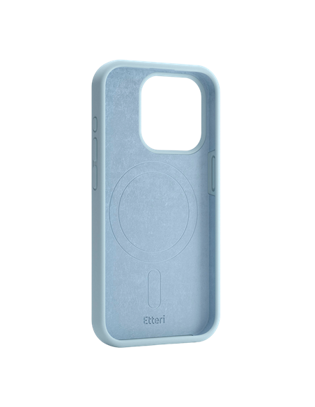 Чехол Etteri Silicone Mag case для iPhone 16 Pro, Голубой