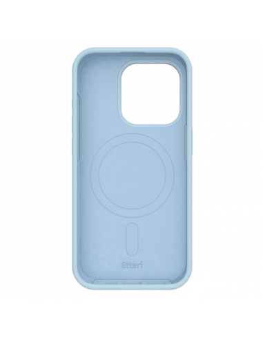 Чехол Etteri Silicone Mag case для iPhone 16 Pro, Голубой