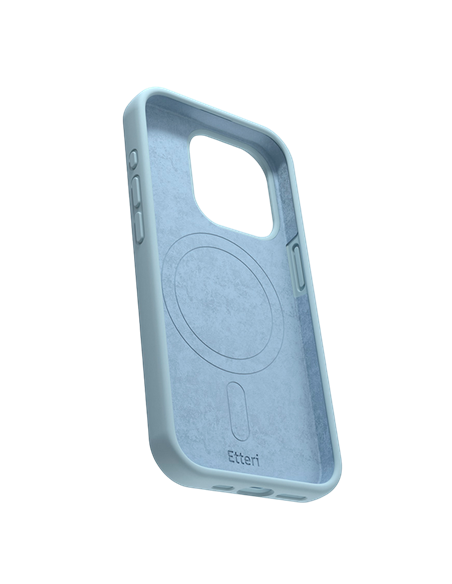 Чехол Etteri Silicone Mag case для iPhone 16 Pro, Голубой
