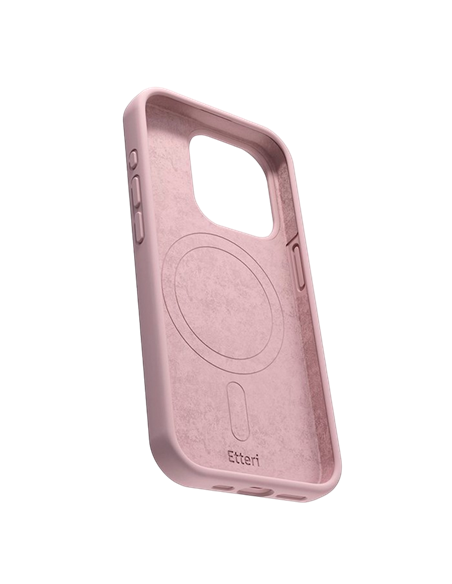 Husă Etteri Silicone Mag case pentru iPhone 16 Pro Max, Light Pink