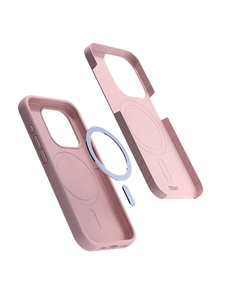 Husă Etteri Silicone Mag case pentru iPhone 16 Pro Max, Light Pink