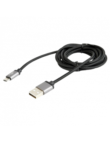 Кабель для зарядки и синхронизации Cablexpert MicroUSB/USB2.0, 1.8м, Чёрный