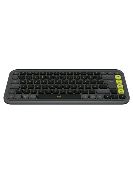 Set Tastatură + Mouse Logitech POP ICON, Fără fir, Grafit | Verde
