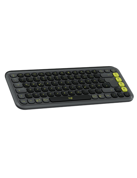 Set Tastatură + Mouse Logitech POP ICON, Fără fir, Grafit | Verde