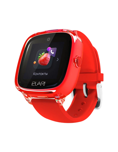 Детские часы Elari KidPhone Fresh 4G, 35мм, Красный Детские часы Elari KidPhone Fresh 4G, 35мм, Красный