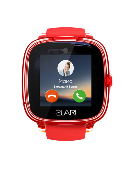 Детские часы Elari KidPhone Fresh 4G, 35мм, Красный Детские часы Elari KidPhone Fresh 4G, 35мм, Красный