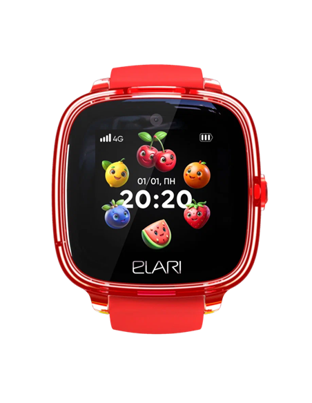 Ceas pentru copii Elari KidPhone Fresh 4G, 35mm, Roșu