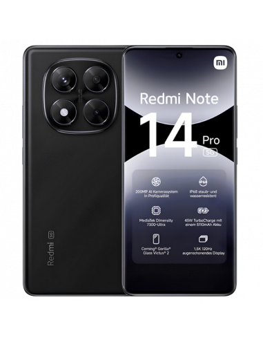 Smartphone Xiaomi Redmi Note 14 Pro 5G, 8GB/256GB, Midnight Black