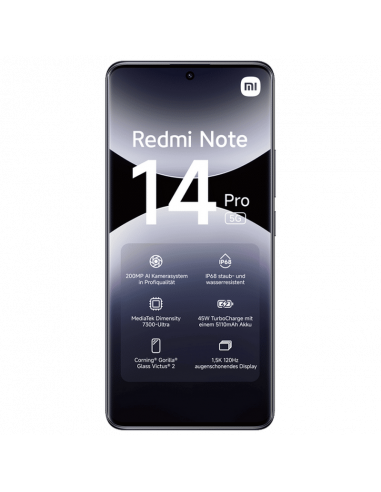 Smartphone Xiaomi Redmi Note 14 Pro 5G, 8GB/256GB, Midnight Black