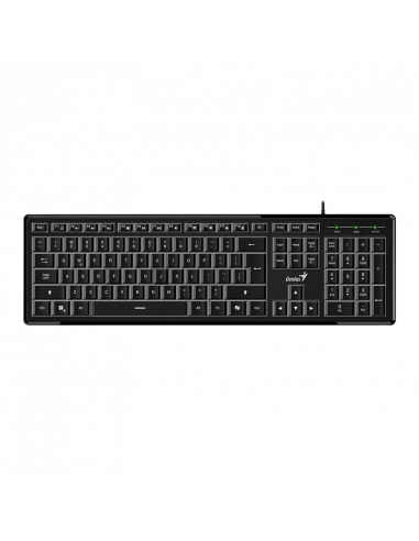 Клавиатура Genius SlimStar 820, Проводное, Чёрный