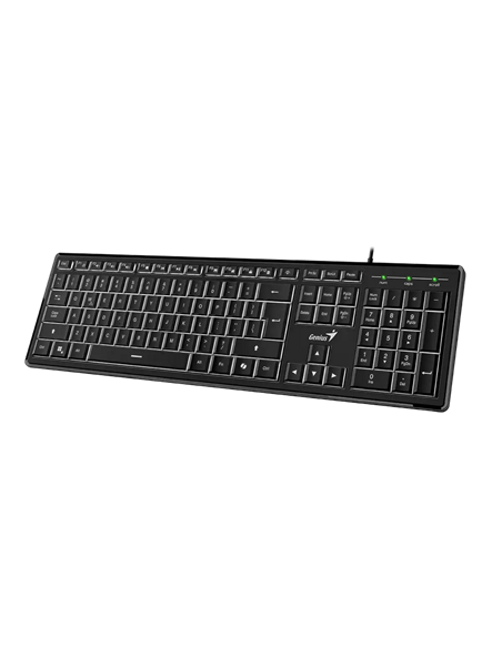 Клавиатура Genius SlimStar 820, Проводное, Чёрный