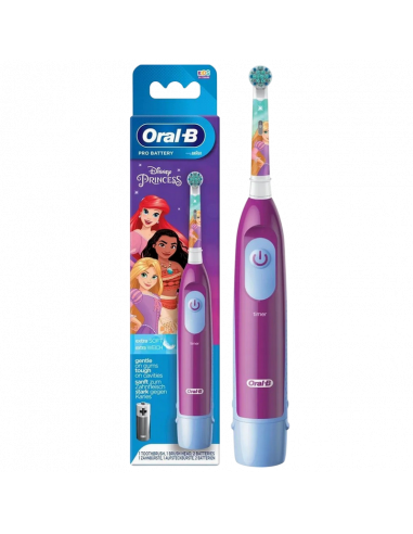 Periuță de dinți electrică Braun Oral-B Stages Power Princess, Violet | Albastru