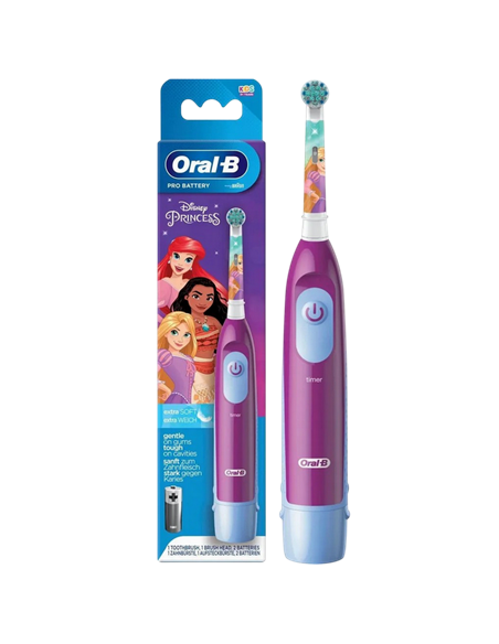 Periuță de dinți electrică Braun Oral-B Stages Power Princess, Violet | Albastru