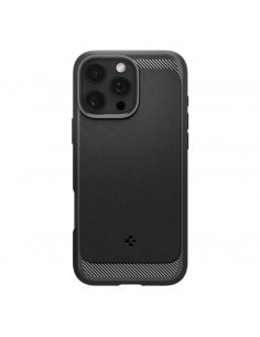 Husă Spigen Rugged Armor Mag pentru Apple iPhone 16 Pro, Negru Mat