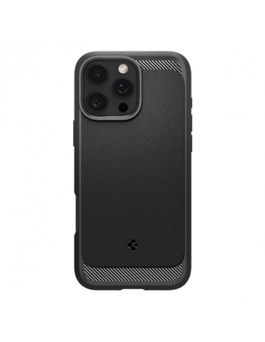 Husă Spigen Rugged Armor Mag pentru Apple iPhone 16 Pro, Negru Mat