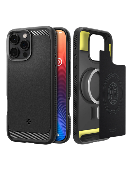 Husă Spigen Rugged Armor Mag pentru Apple iPhone 16 Pro, Negru Mat Husă Spigen Rugged Armor Mag pentru Apple iPhone 16 Pro, Negru Mat