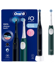 Электрическая зубная щетка Braun Oral-B iO2 Duo, Черный | Зелёный 2