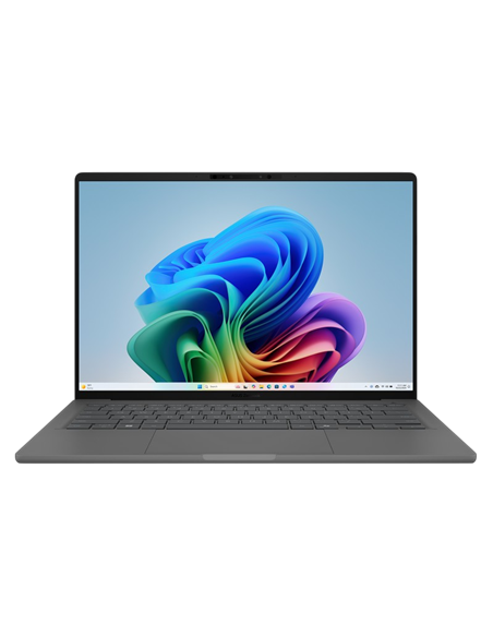 Laptop 14" ASUS Zenbook A14 OLED UX3407QA, Iceland Gray, Qualcomm Snapdragon X X1-26-100, 16GB/512GB, Windows 11 Home