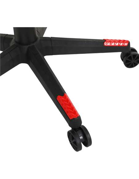 Scaun Gaming HATOR Flash, Țesătură, PU Piele, Negru | Roșu