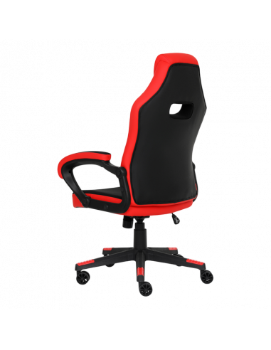 Scaun Gaming HATOR Flash, Țesătură, PU Piele, Negru | Roșu