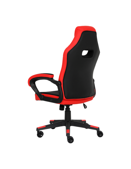 Scaun Gaming HATOR Flash, Țesătură, PU Piele, Negru | Roșu