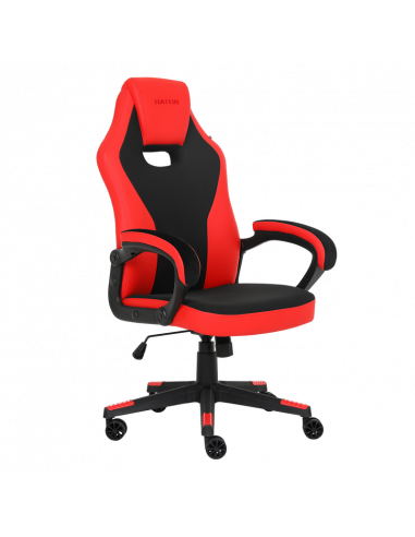 Scaun Gaming HATOR Flash, Țesătură, PU Piele, Negru | Roșu