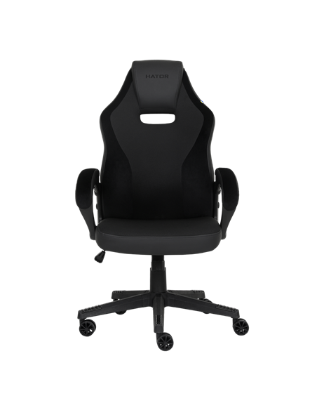 Scaun Gaming HATOR Flash, Țesătură, PU Piele, Alcantara Black