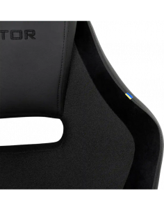 Игровое кресло HATOR Flash, Ткань, Искусственная кожа, Alcantara Black 2