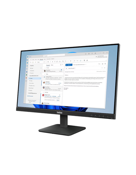 23,8" Monitor Lenovo ThinkVision S24-4e, IPS 1920x1080 FHD, Negru