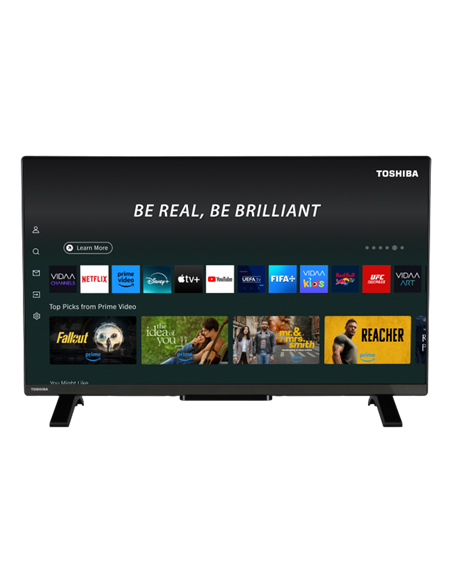 32" LED SMART TV Toshiba 32WV2563DG, 1366x768 HD, VIDAA U9, Negru