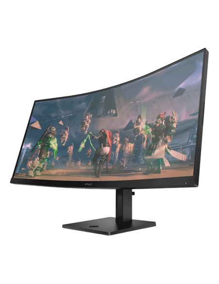 34" Игровой монитор HP 34c, VA 3440x1440 WQHD, Чёрный