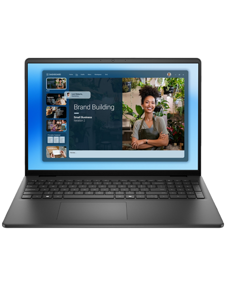 Laptop Business 16" DELL 16 DC16250, Carbon Black, Intel Core 5 120U, 16GB/512GB, Linux Ubuntu