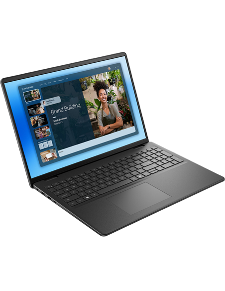 Laptop Business 16" DELL 16 DC16250, Carbon Black, Intel Core 5 120U, 16GB/512GB, Linux Ubuntu