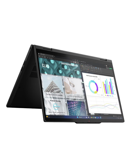 Laptop Business 14" Lenovo ThinkPad T14s 2-in-1 Gen 1, Negru, Intel Core Ultra 5 225U, 16GB/1024GB, Windows 11 Pro